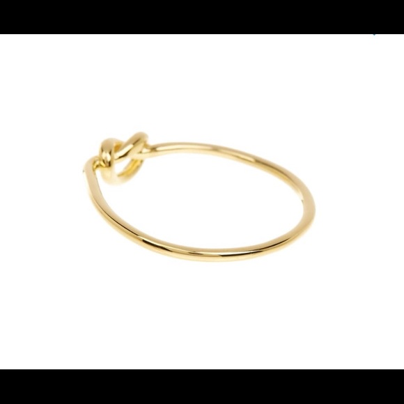 “Sterling Forever” Gold Love Knot Ring Sz. 7 - Picture 3 of 4